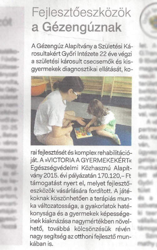 Gézengúz Alapítvány a Születési Károsultakért - Budapest